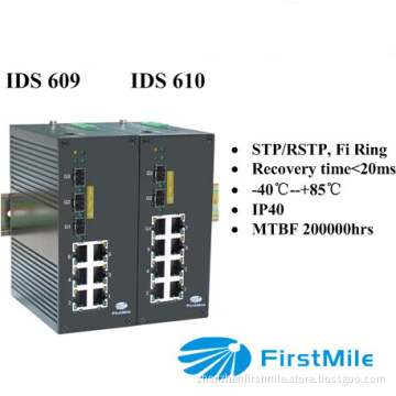 Gigabit Advanced Managed Industrial Ethernet Switches (IDS 609/610)